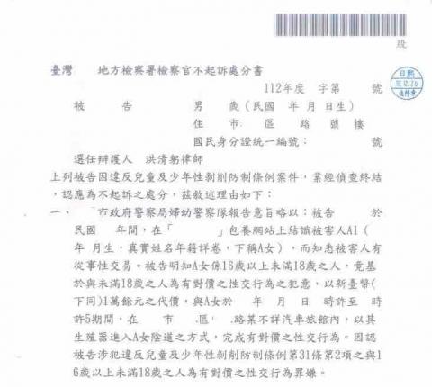 洪清躬律師 - 兒童及少年性剝削防制條例案件洪清躬律師為被告爭取不起訴處分 洪清躬律師 - 兒童及少年性剝削防制條例案件洪清躬律師為被告爭取不起訴處分