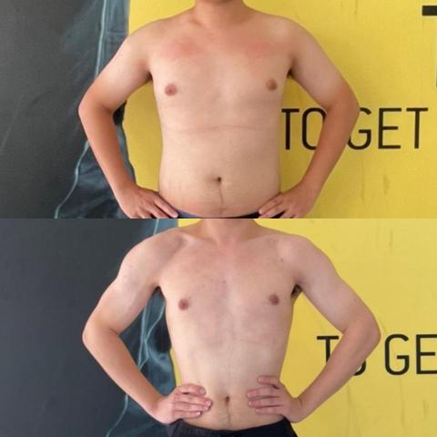 Jane - 從90公斤減到70公斤的男學員,從一開始完全沒有健身習慣,一週兩練到現在可以自主訓練一週五練,並繼續維持中,且配合了八個月,不但改善了駝背圓肩外,肌肉成長的情況下來減脂,完全信任教練的專業。 Jane - 從90公斤減到70公斤的男學員,從一開始完全沒有健身習慣,一週兩練到現在可以自主訓練一週五練,並繼續維持中,且配合了八個月,不但改善了駝背圓肩外,肌肉成長的情況下來減脂,完全信任教練的專業。