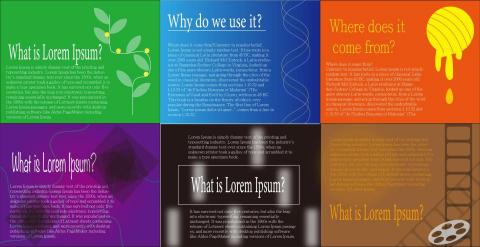 王朝詮（設計） - 不同風格排版設計