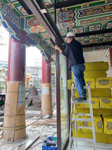 光佑自動門 - 台灣歷史博物館-軌道安裝