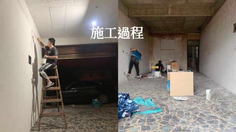 銘璽彩藝-油漆.輕鋼架隔間工程 - 民宅客廳全室改色處理-施工過程
綁油煙底漆兩道
1501白水泥漆兩道