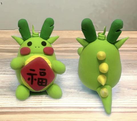 莉莉安Lilian - Q版中國新年福氣小龍～桃園文化局校外教學手作主題設計