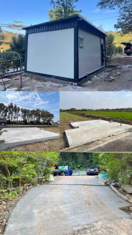 耀築企業社 社團：水泥地鋪設 - 組合屋地坪與組合屋旁車道混泥土鋪設驗收