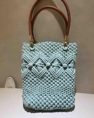 日籽空間macrame編織手作工作室 - 波希米亞A4大包包 日籽空間macrame編織手作工作室 - 波希米亞A4大包包