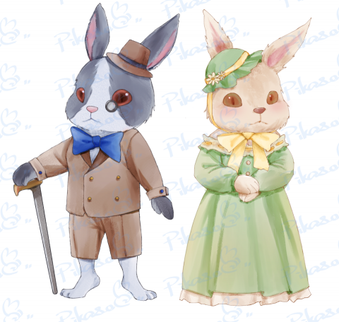 小葉 - 水彩風格動物角色設計 小葉 - 水彩風格動物角色設計