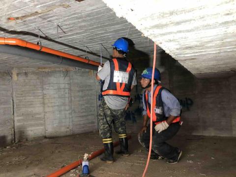 家豪私人水電維修 - 侷限空間 筏基層排水系統施作