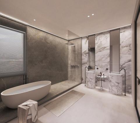 劉名烜 - 上海大平層主臥浴室效果圖