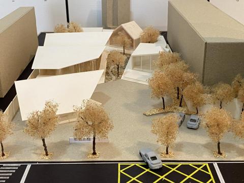 只紙 - 接待中心模型