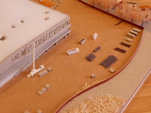 只紙 - 衛武營國家藝術文化中心-工地建設模型