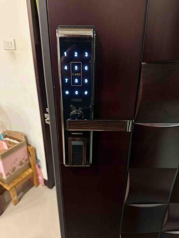萬銓鎖店 汐止南港內湖24小時開鎖/電子鎖安裝代工 - 合康東極L376完工照