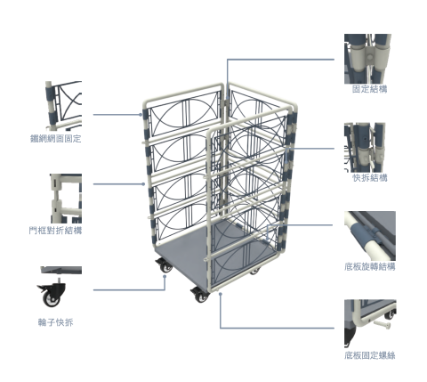 Brian-Studio - 產品渲染/機構設計 : 模組化組裝式台車 Brian-Studio - 產品渲染/機構設計 : 模組化組裝式台車