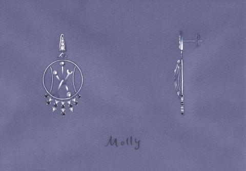 ∞Molly Wang 毛毛老師 ∞ - 珠寶設計 耳環