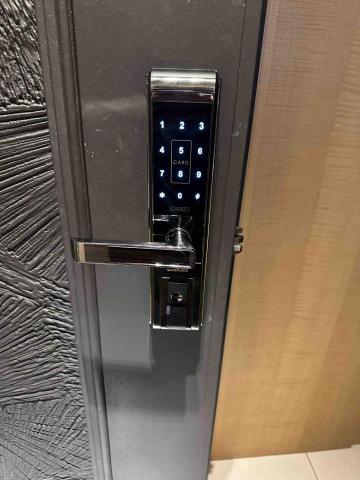 萬銓鎖店 汐止南港內湖24小時開鎖/電子鎖安裝代工 - 城上城L396完工照