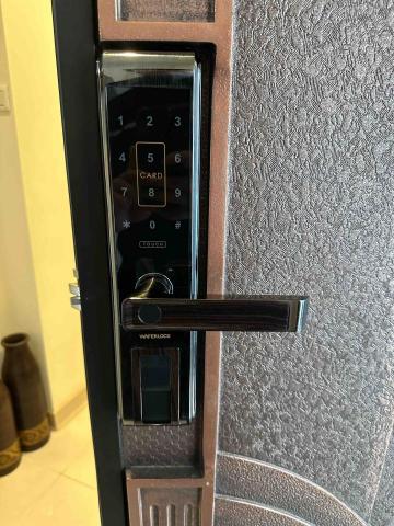 萬銓鎖店 汐止南港內湖24小時開鎖/電子鎖安裝代工 - 維夫拉克L396完工照