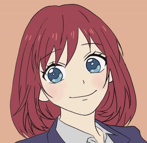 廖怡萱 - 肩頸以上插畫頭貼