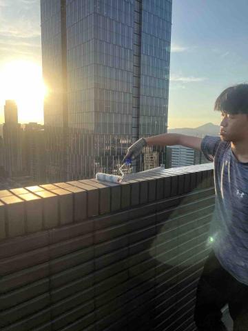 海洛斯企業 - 屋頂防水塗料施作2