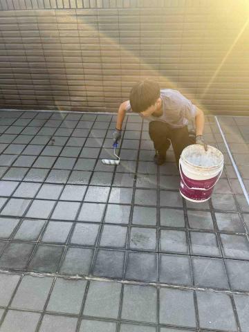 海洛斯企業 - 屋頂防水塗料施作1