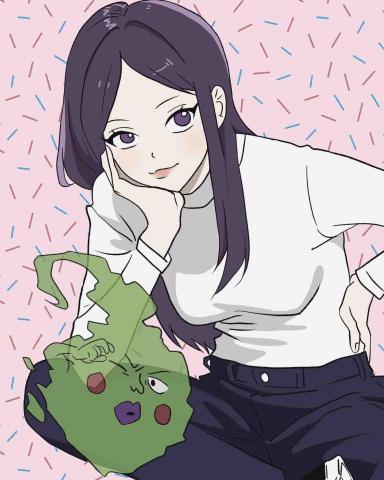 廖怡萱 - 中等背景插畫