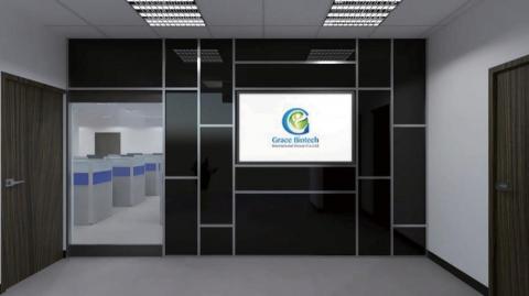 墨瑪室內裝修有限公司 - 使用明亮的色調但也不失溫馨、柔和的氣氛，Lobby使用玻璃和金屬條作設計符合其企業形象在會議室中加以玻璃元素，讓空間有更廣闊的感覺，天花板的間接照明讓單一色調的空間增添溫和的燈光。
