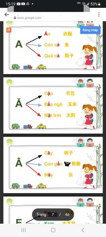 楊雨嫣 - 越南字母