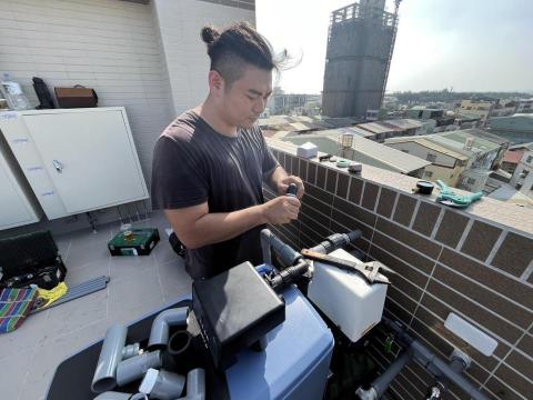 水豚君淨水 - 屏東市頂樓全戶軟水安裝