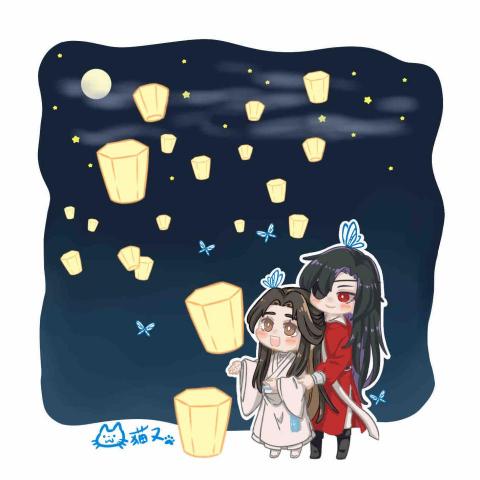 張依婷 - 天官賜福束口袋圖稿