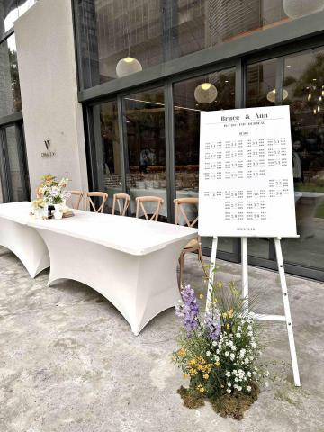 LAFLOR引花入室 - 座位牌與禮金桌花藝設計