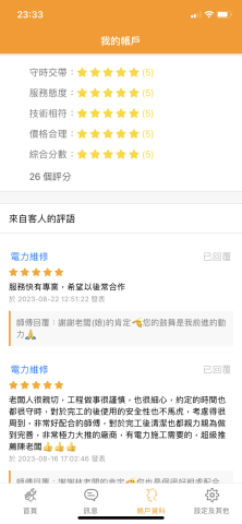 佑宥水電工程 - 類似軟體客戶評價