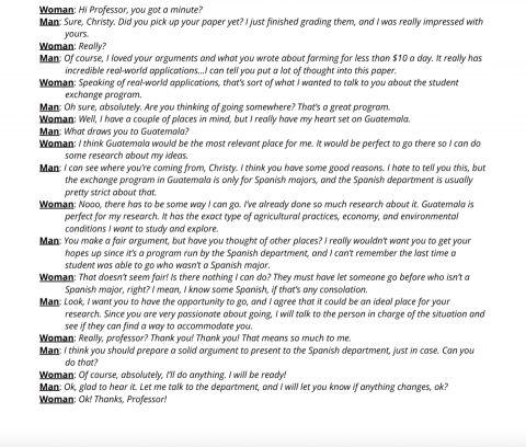 橄欖小姐 (Olive) - Toefl 對話練習