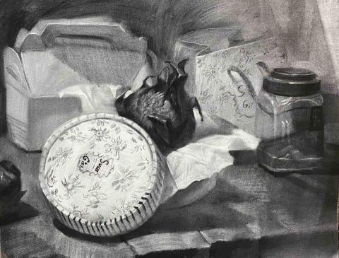 劉柏毅 - 考試靜物練習
炭筆素描