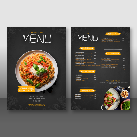 PO.LO.GO設計工作室 - 直式菜單(義式餐廳MENU) PO.LO.GO設計工作室 - 直式菜單(義式餐廳MENU)