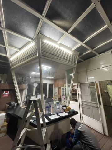 瑄語工程行 - 社區警衛亭採光罩更新