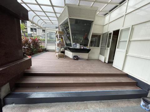 瑄語工程行 - 社區警衛亭塑木地板鋪設