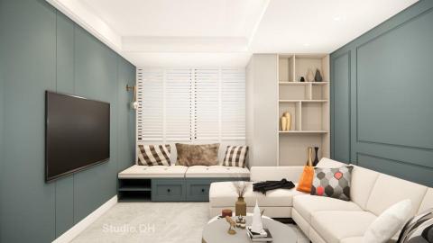 QH.Studio室內設計個人工作室 - 美式客廳