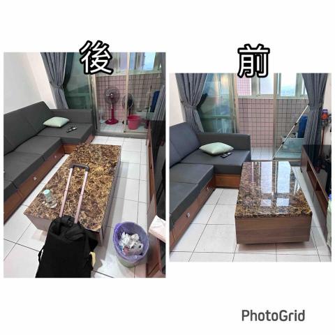 羅佳馨 - 新成屋的地板清潔，地板擦過之後的感覺非常亮