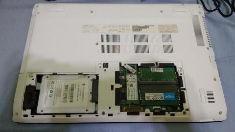 詹傑文 - 幫客戶舊筆電升級SSD以及記憶體並且重灌