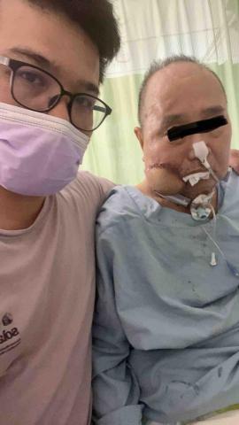 誠真人力派遣 - 王大哥因口腔癌開刀，術後照顧