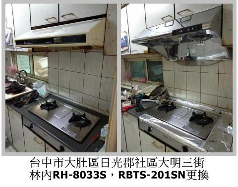 昶旭室內裝修工坊 - 排煙煙機瓦斯爐更換