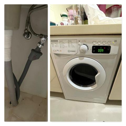 朱先生 - 廚下式洗衣機安裝