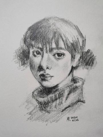 小星人繪繪課 - #鉛筆 #人物素描