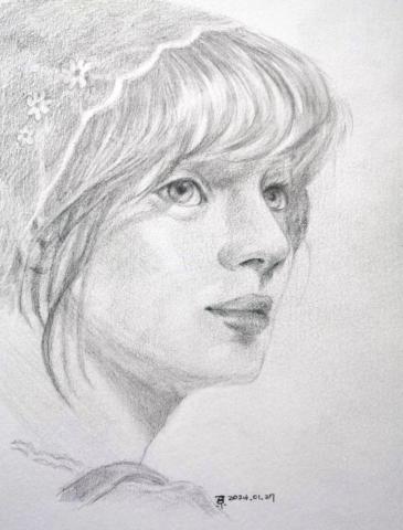 小星人繪繪課 - #鉛筆 #人物素描