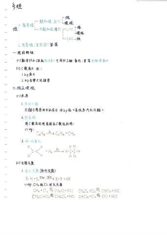 昀樺 - 高中有機化學筆記