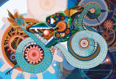 李育任 - 電腦繪圖《龍騰》