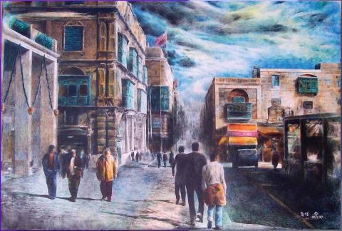 李育任 - 色鉛筆《布加勒特斯的春天》