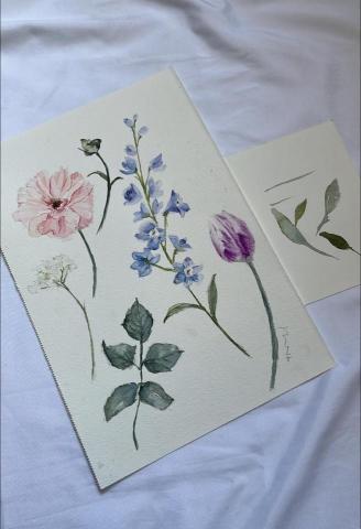 Nina Ho 水彩花卉工作坊 - 