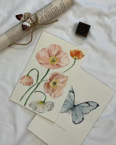 Nina Ho 水彩花卉工作坊 - 