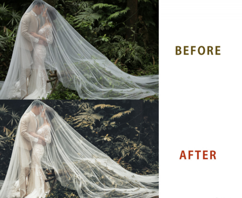 SunTime光時後製 - 婚紗（身材曲線、背景調整）