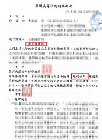 陳育騰律師 - 擔任製造第二級毒品被告之辯護人成功取得緩刑宣告 陳育騰律師 - 擔任製造第二級毒品被告之辯護人成功取得緩刑宣告