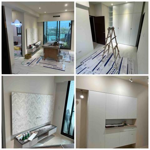 築家室內裝潢工程 - 2024年前趕入住  小夫妻的家
南屯 昌佑品閣 夢想兩房 裝修工程 
裝修範圍  :全式天花板  平釘挑高 冷氣包樑修飾 木作 玄關櫃 主臥訂做挑高櫃 客廳造型電視牆  莰入式訂做石紋矮櫃 
水電工程 : 燈具配線  消防  插座  開關 網路 電視新增位移
油漆塗裝工程: 天花板  壁面  主臥牆跳色
地板 : spc 防水 石碩超耐磨卡扣地板
燈具規劃配置: 排列整齊 看起來舒服 又大方
 
 築家室內裝潢工程 - 2024年前趕入住  小夫妻的家
南屯 昌佑品閣 夢想兩房 裝修工程 
裝修範圍  :全式天花板  平釘挑高 冷氣包樑修飾 木作 玄關櫃 主臥訂做挑高櫃 客廳造型電視牆  莰入式訂做石紋矮櫃 
水電工程 : 燈具配線  消防  插座  開關 網路 電視新增位移
油漆塗裝工程: 天花板  壁面  主臥牆跳色
地板 : spc 防水 石碩超耐磨卡扣地板
燈具規劃配置: 排列整齊 看起來舒服 又大方