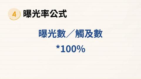 豫彩國際行銷 - 曝光率公式 豫彩國際行銷 - 曝光率公式